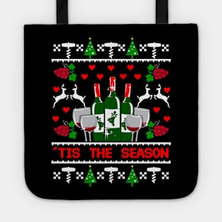 Wine Christmas. Funny Wine Lover Christmas Gift. Tote