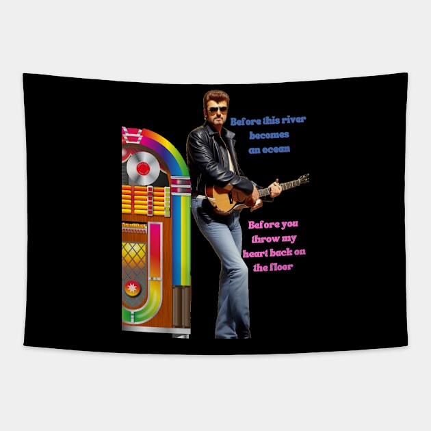 GEORGE MICHAEL FAITH Merch Tapestry by Seligs Music