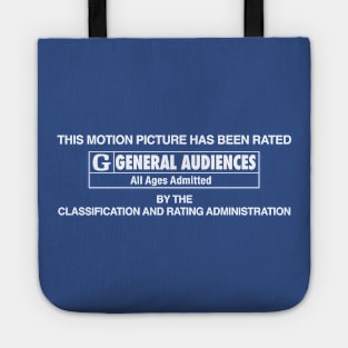 Motion Picture Rating G Tote