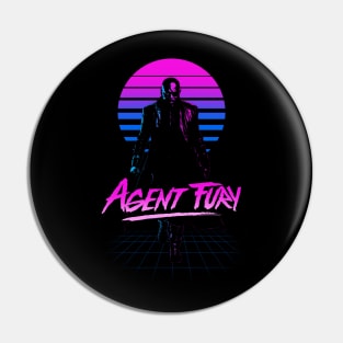 80's Retro Rad Hero Agent Pin