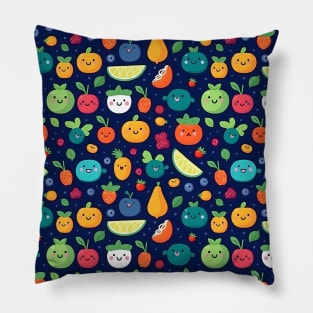 Cute fruit with doodle style Pillow