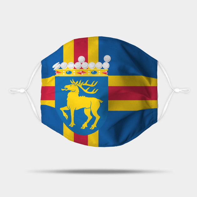 Aland Flag Aland Mask Teepublic