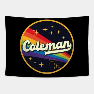 Coleman // Rainbow In Space Vintage Style Tapestry