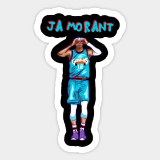 Ja Morant STICKER - Memphis Grizzlies NBA Murray State Slam Dunk