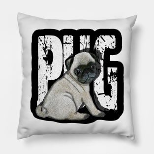 Cute Pug Pillow