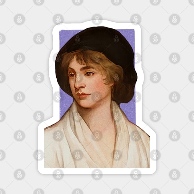 British Writer Mary Wollstonecraft illustration Magnet by Litstoy 