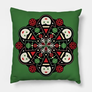 Christmas Elf Mandala Pillow