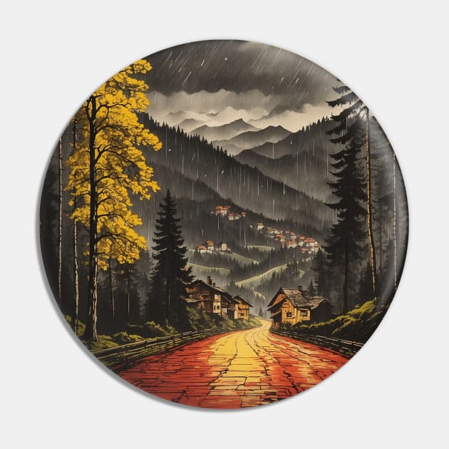 The Black Forest Germany Tourism Vintage Retro Pin by TravelersGems