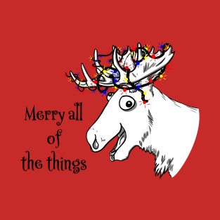 Merry Cheerful Moose T-Shirt