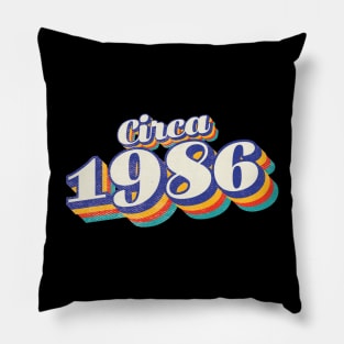 1986 Birthday Pillow