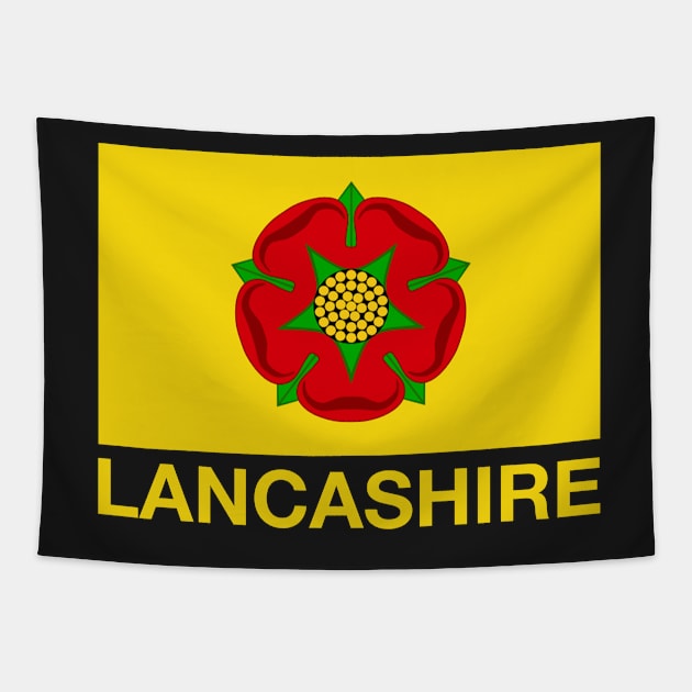 Red Rose of Lancashire - England Tapestry by CityNoir