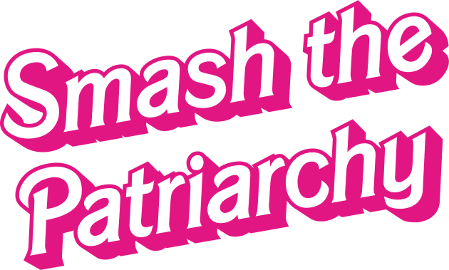 Smash the Patriarchy - humorous retro Barbie logo inspired feminist by Kelly Design Company Kids T-Shirt by KellyDesignCompany