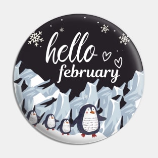 Hello February Pin