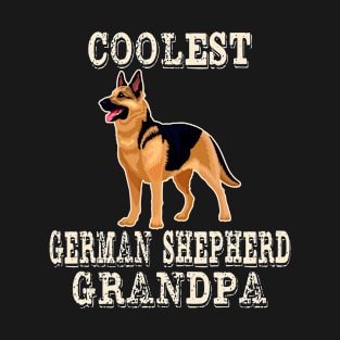 Coolest German Shepherd Dog Grandpa T-Shirt