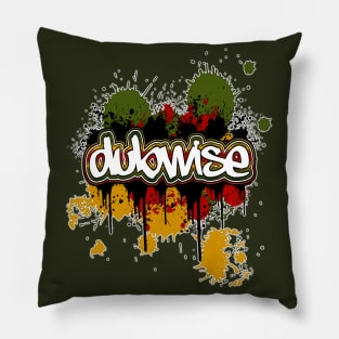 Dubwise-Rasta Splatter Pillow