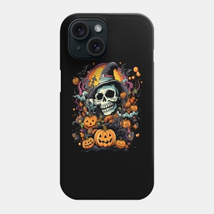 Halloween Skull Wizard Phone Case