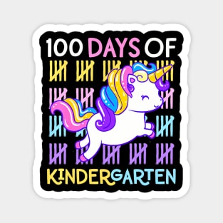 100 Days of Kindergarten Unicorn Teacher Girls Toddler Kids Magnet