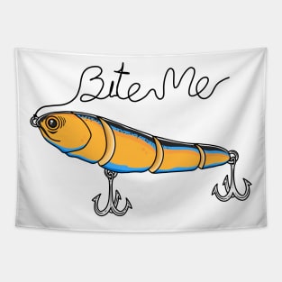 Bite Me Fishing Lure Tapestry