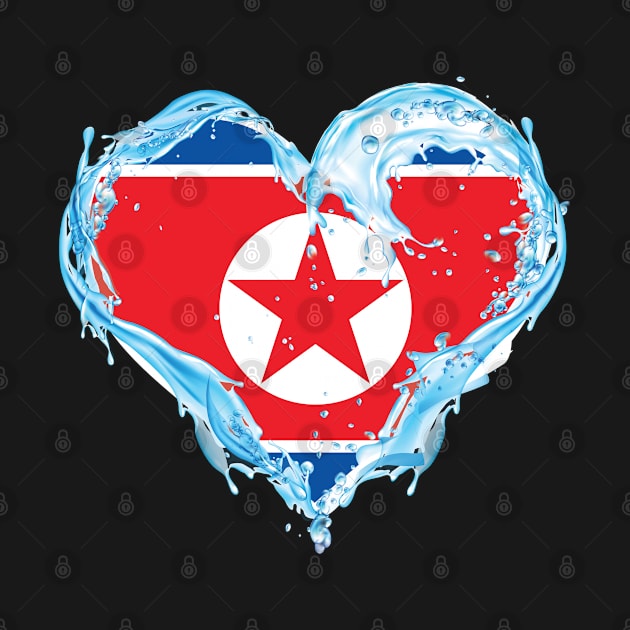 Love Water North Korea flag designs by D_designs