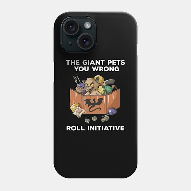 RPG Pen and Paper PnP Cat Roleplaying Cats Meme DM Gift Idea Phone Case by TellingTales