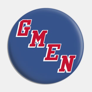 New York Giants Rangers Mashup Design Pin