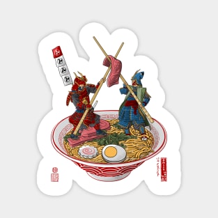 Samurai duel over Ramen Magnet