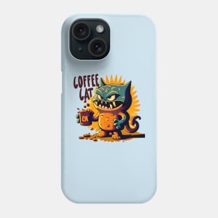 The Great Ramen off Kanagawa Coffee Cat Phone Case