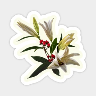 Lilies and Berries Magnet