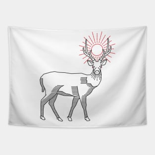 deer : line art Tapestry