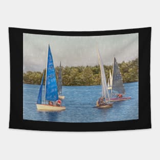 Sailing On The Lake Tapestry