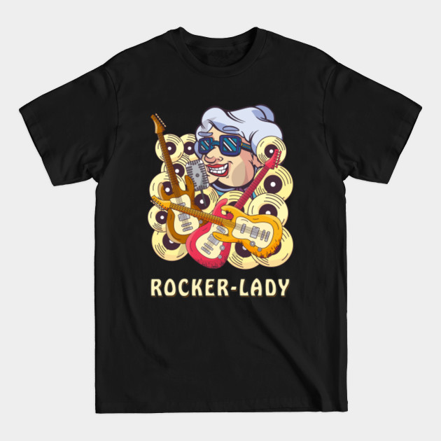 Disover GUITAR ROCKER LADY - Music - T-Shirt