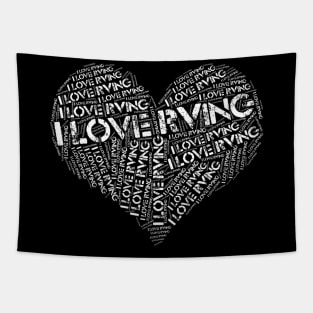 I Love RVing Distressed Camping T shirt Tapestry