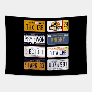 Famous license plates mixology colors Tapestry