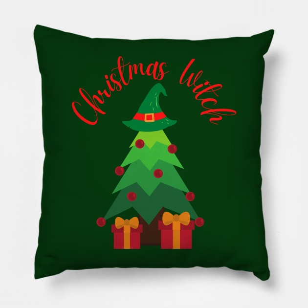 Christmas Witch Pillow by Kayllisti