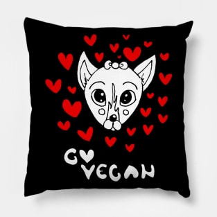 go vegan Pillow