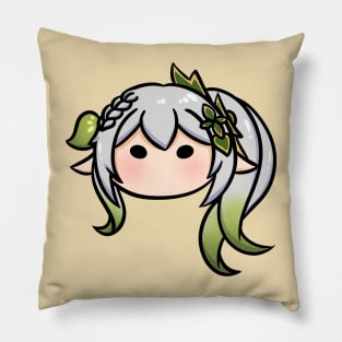 Genshin Impact Nahida chibi head | Morcaworks Pillow