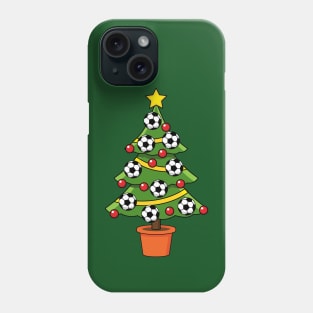 Soccer Football Christmas Tree Phone Case