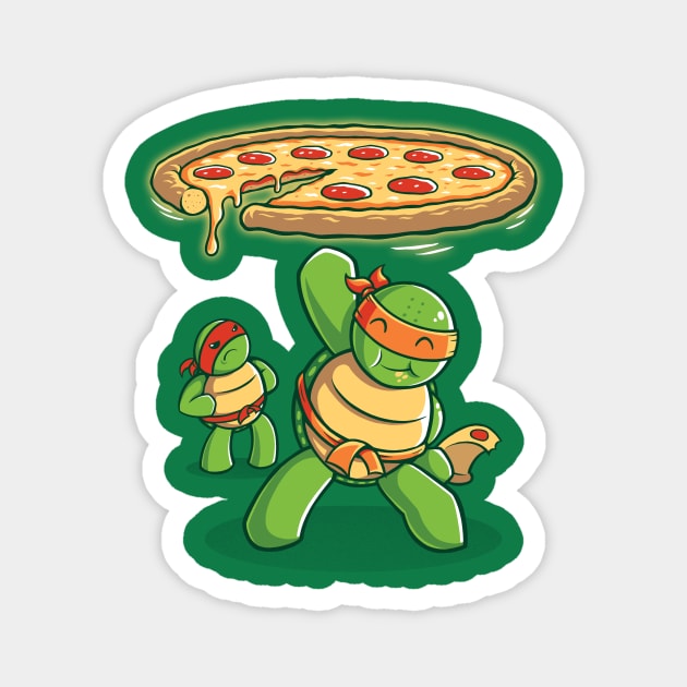 Delicious Disk Attack - Ninja Turtles Magnet by TrulyEpic