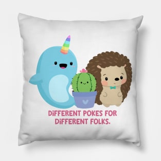 Different Pokes Pillow