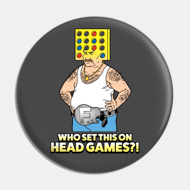 Head Games Pin by Chewbaccadoll