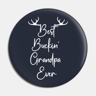 Best Buckin' Grandpa Ever Pin