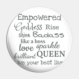 Empowered Badass Pin