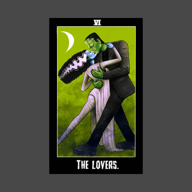 Frankenstein lovers tarot by Amanda Excell