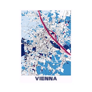 Vienna - Austria MilkTea City Map T-Shirt