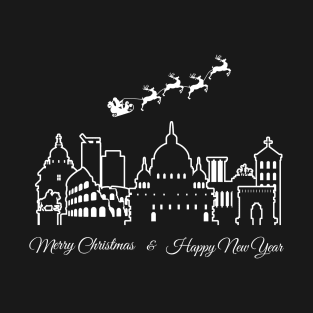 Merry Christmas Happy New Year Rome Italy T-Shirt