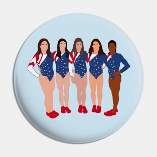 2012 Women’s Gymnastics Fierce Five Pin