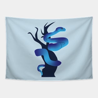 Blue Snake Tapestry