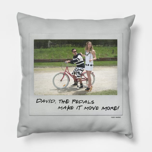 Schitt's Creek Instant Photo: Alexis David - David, the Pedals Make it Move More Pillow by Schitt's Creek