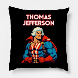 Founding Bro: Thomas Jefferson 80's Wrestler Pillow