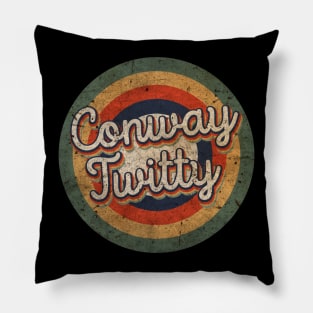 Conway Name Personalized Twitty Vintage Retro 60s 70s Birthday Gift Pillow